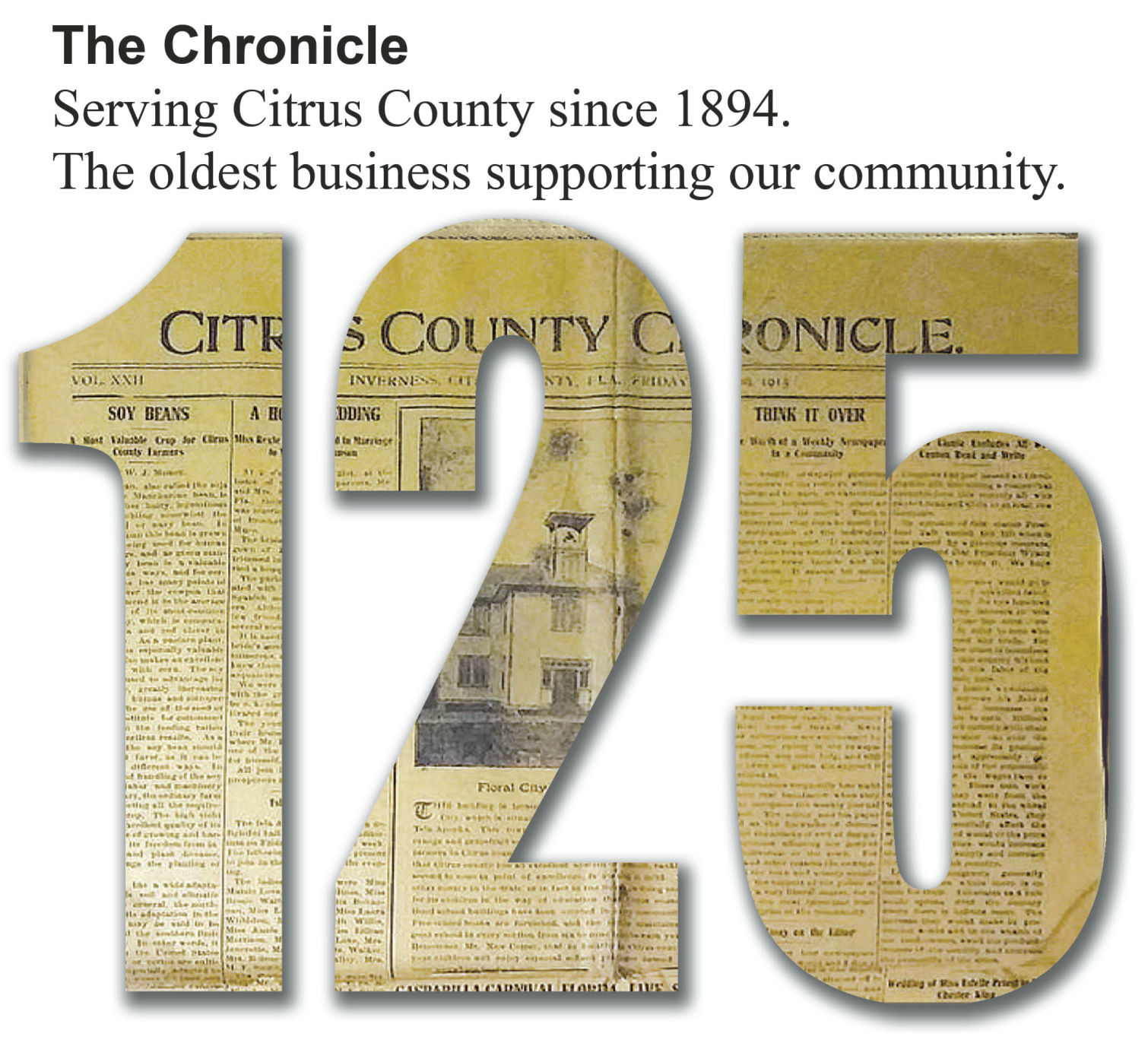 125 years chronicle logo